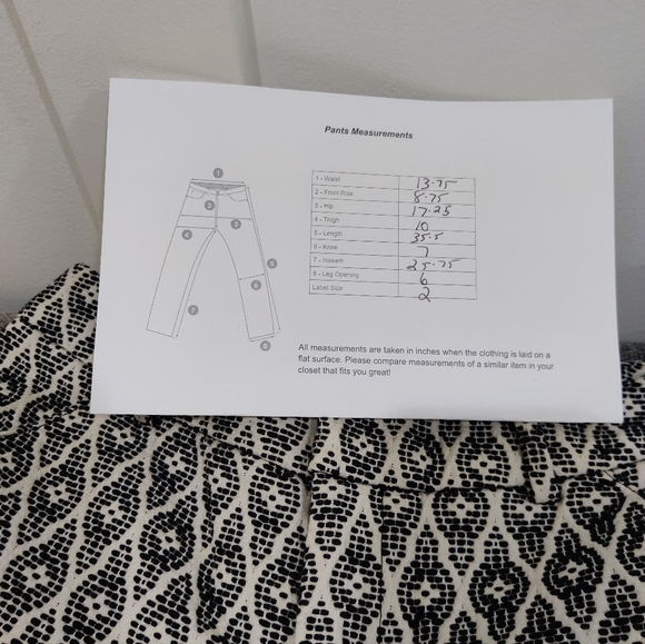 Merona Embroidered Pattern Pants - 2 - Picture 6 of 7